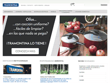 Tablet Screenshot of mx.tramontina.com